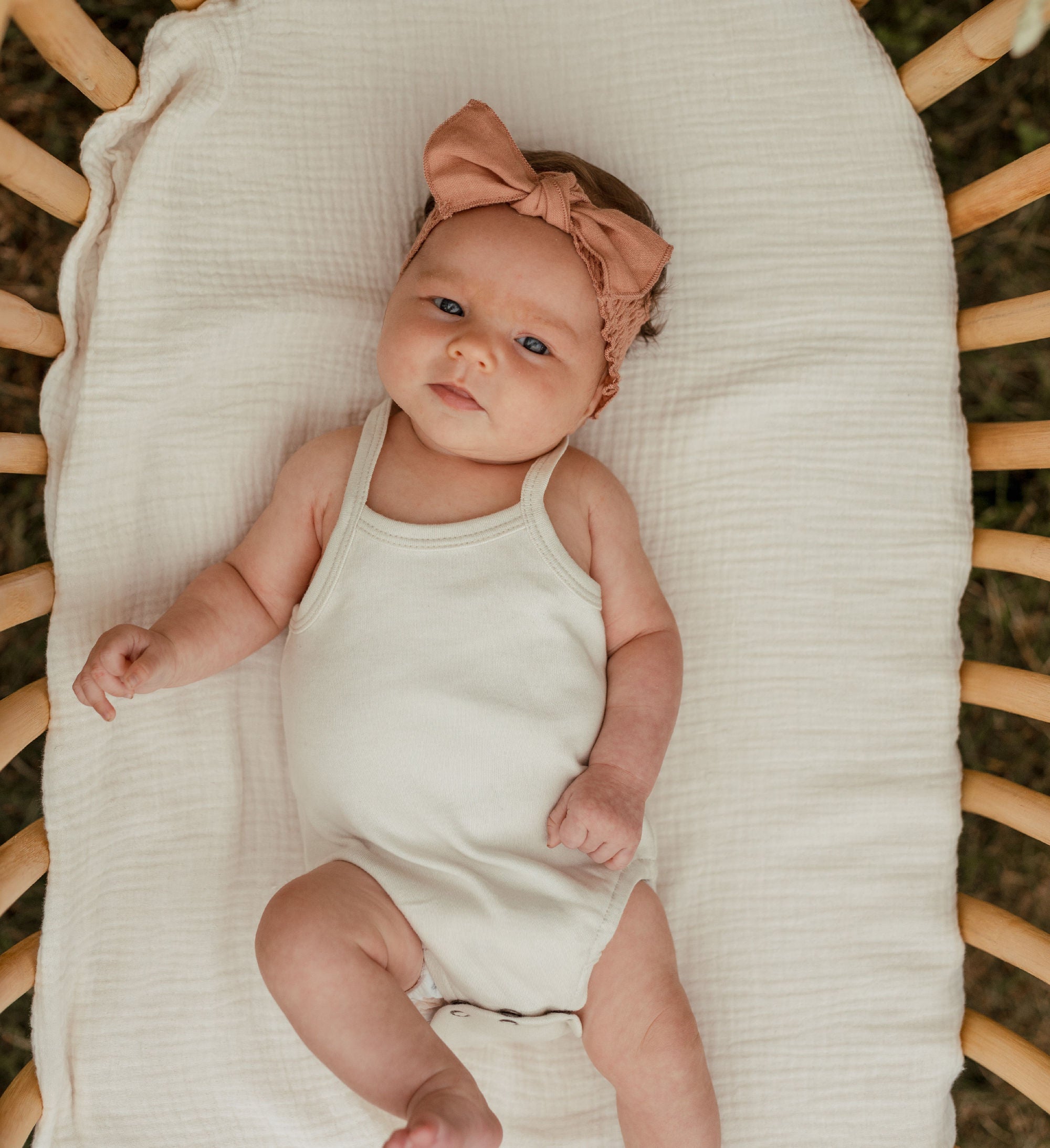 Adobe | Organic Muslin Smocked Headband