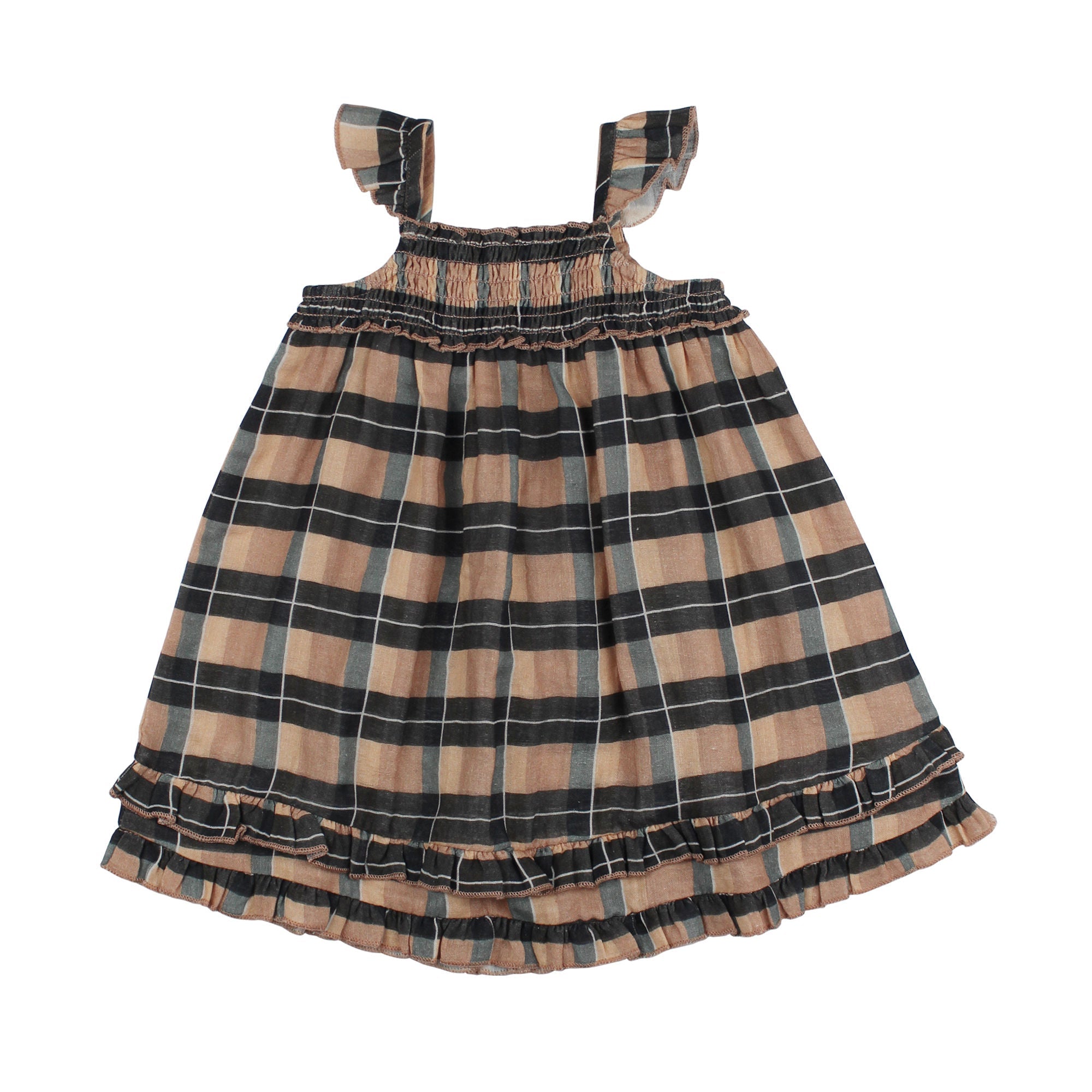 Adobe Chia Plaid | Organic Muslin Summer Dress