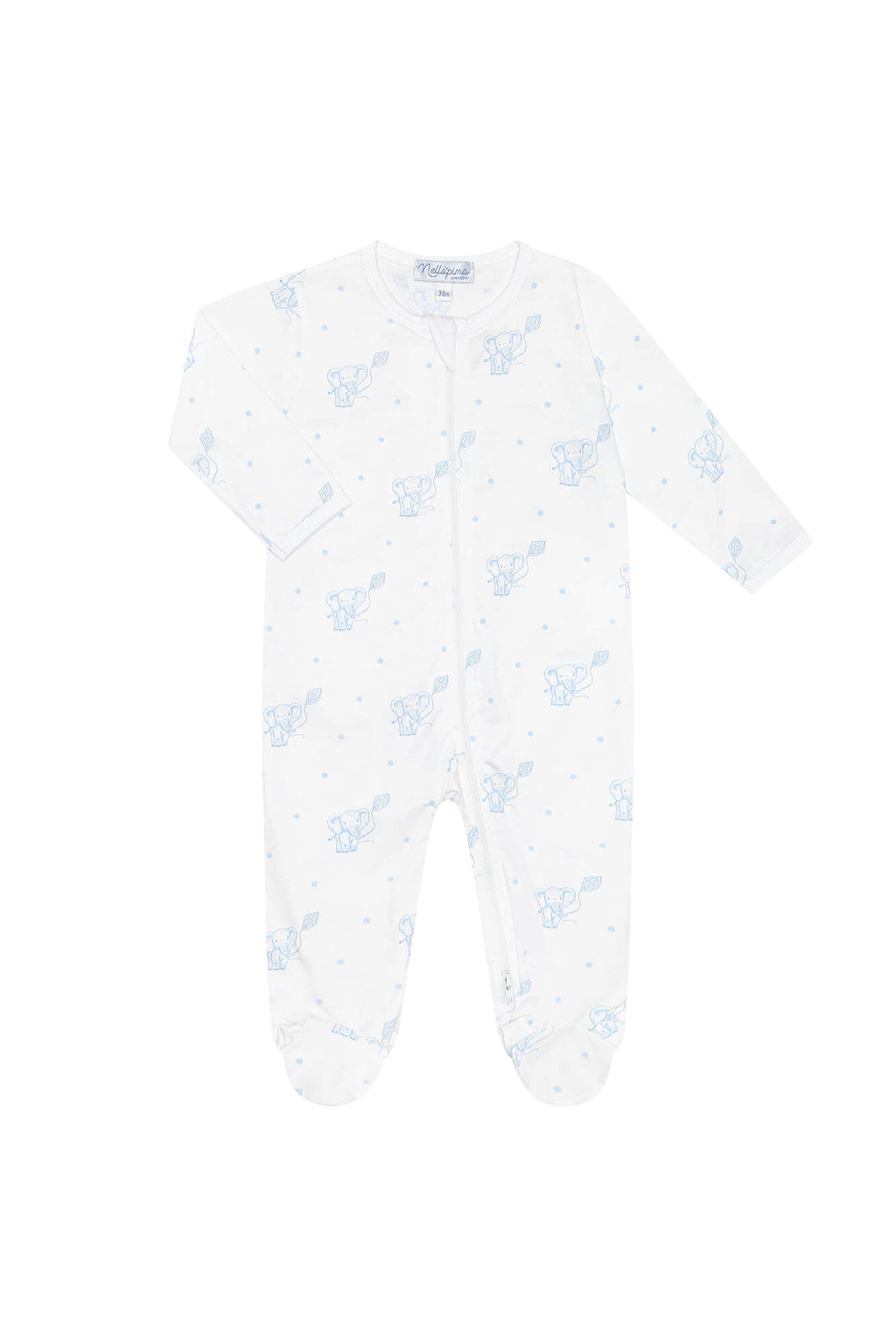 Elephant Zipper Footie