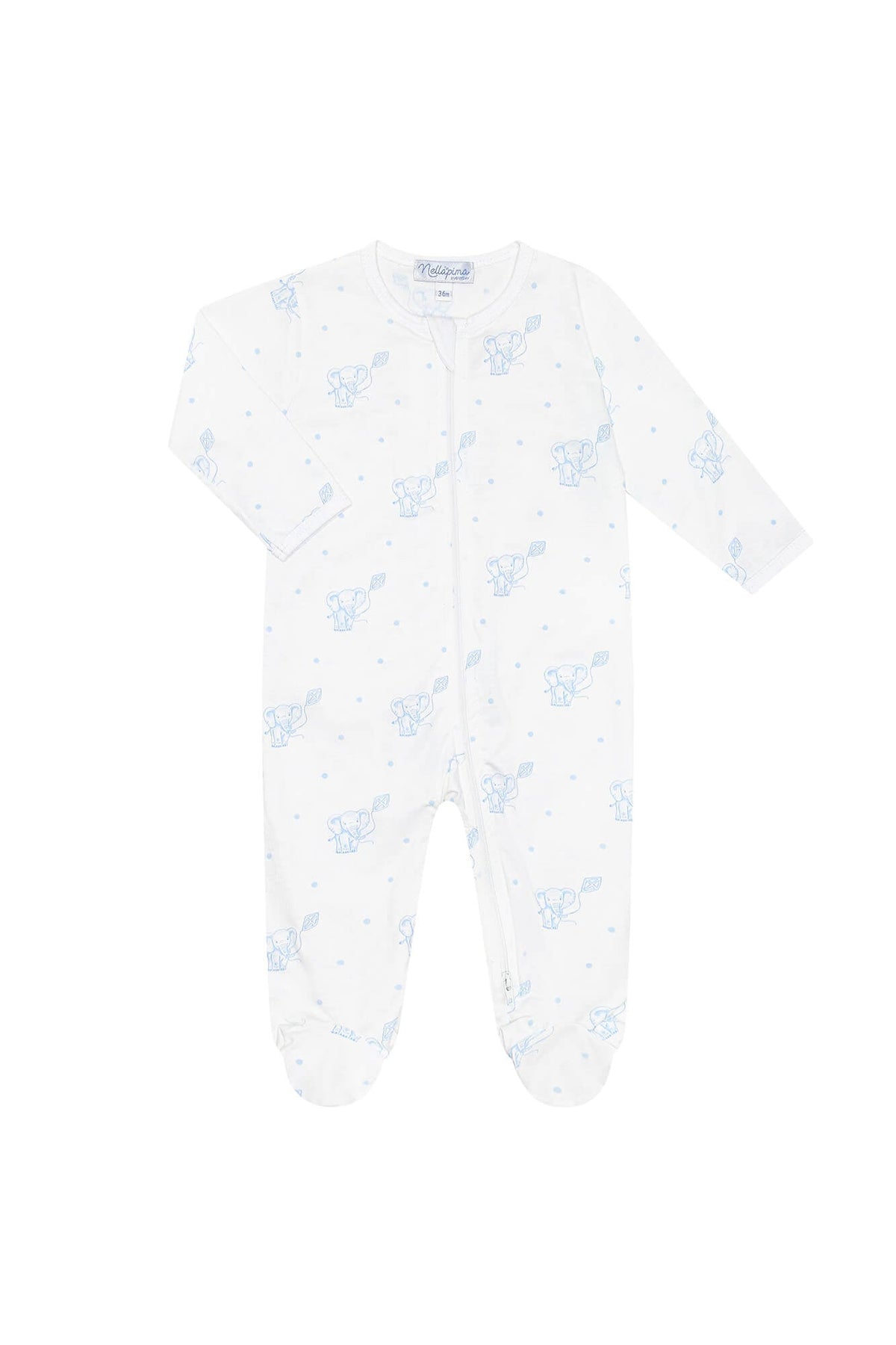 Elephant Zipper Footie