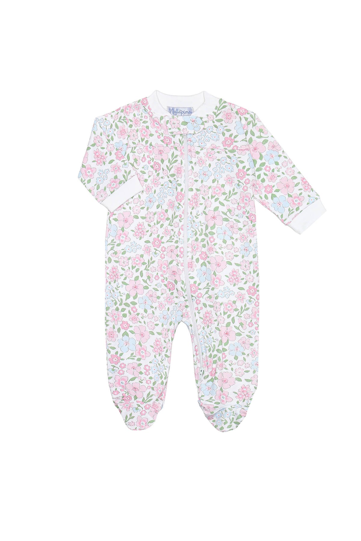 English Garden Zipper Footie