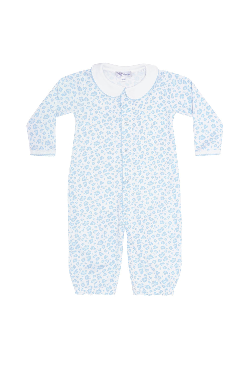 Bata de conversión con estampado de guepardo azul