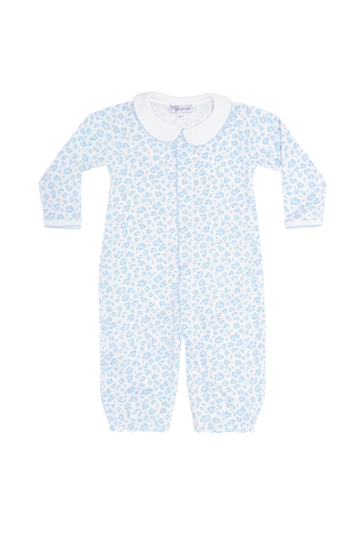 Bata de conversión con estampado de guepardo azul