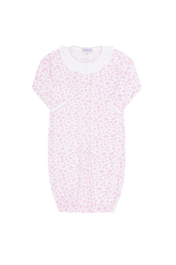 Vestido convertible con estampado de guepardo rosa