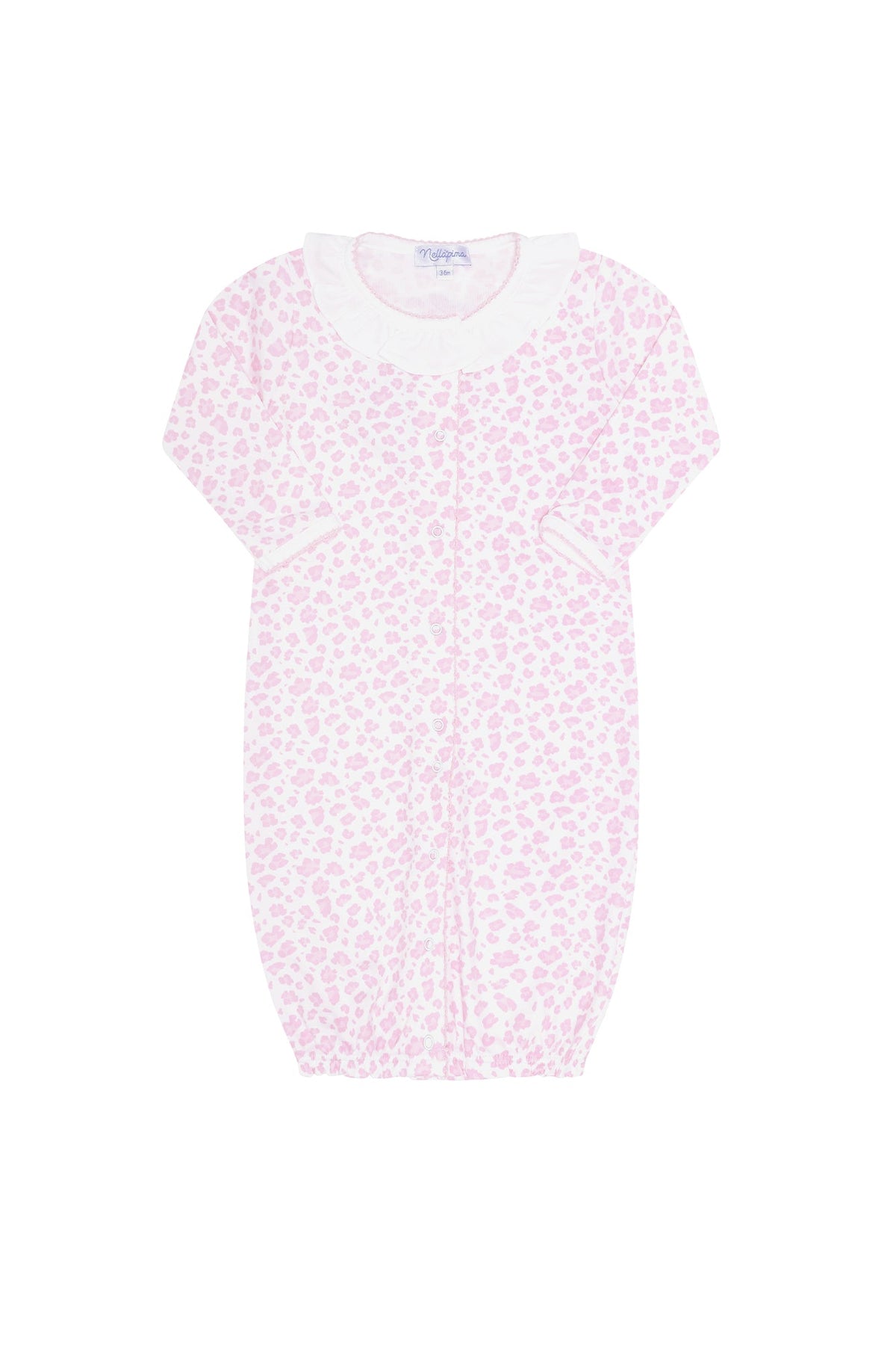 Vestido convertible con estampado de guepardo rosa