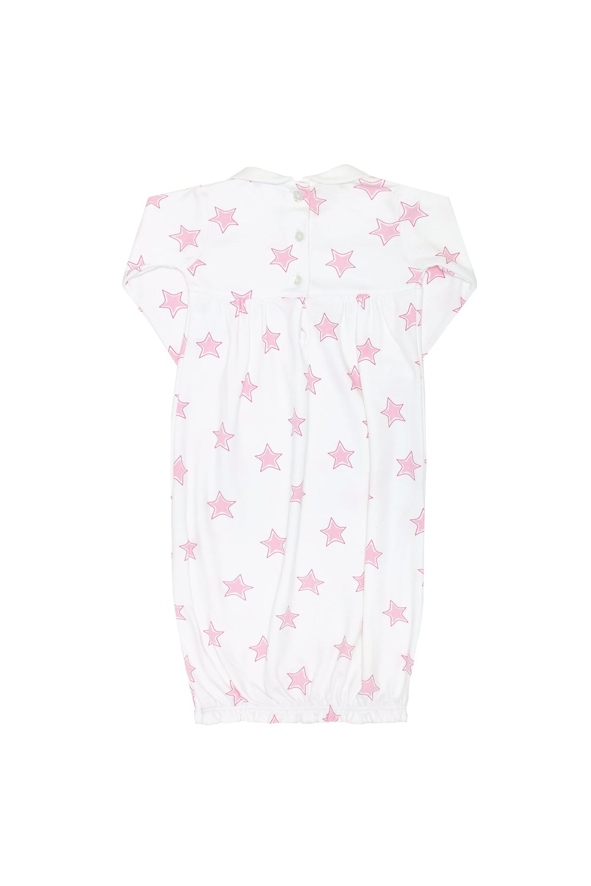 Stars Print Smocked Gown