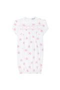 Stars Print Smocked Gown