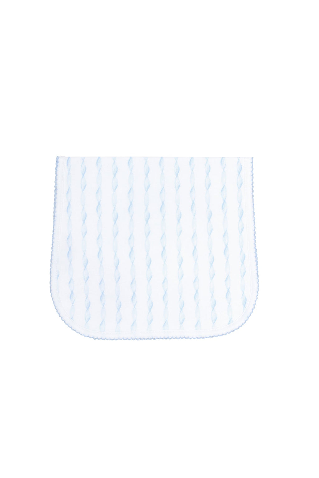Blue Twirls Burp Cloth