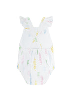 Spirals Print Ruffle Bubble