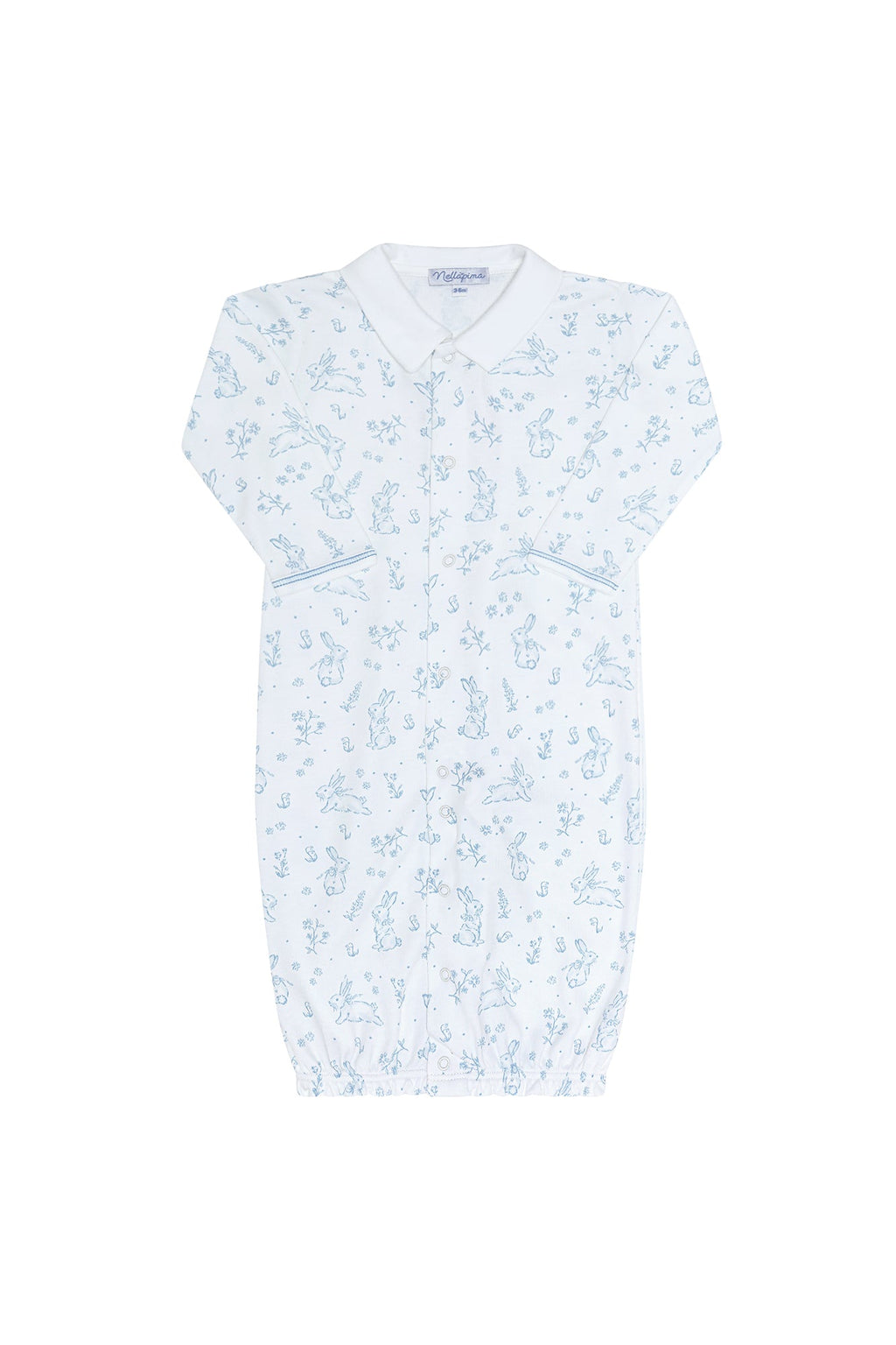 Vestido convertidor con estampado de conejitos (toile)