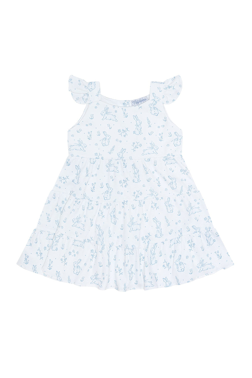 Bunny Toile Ruffle Dress