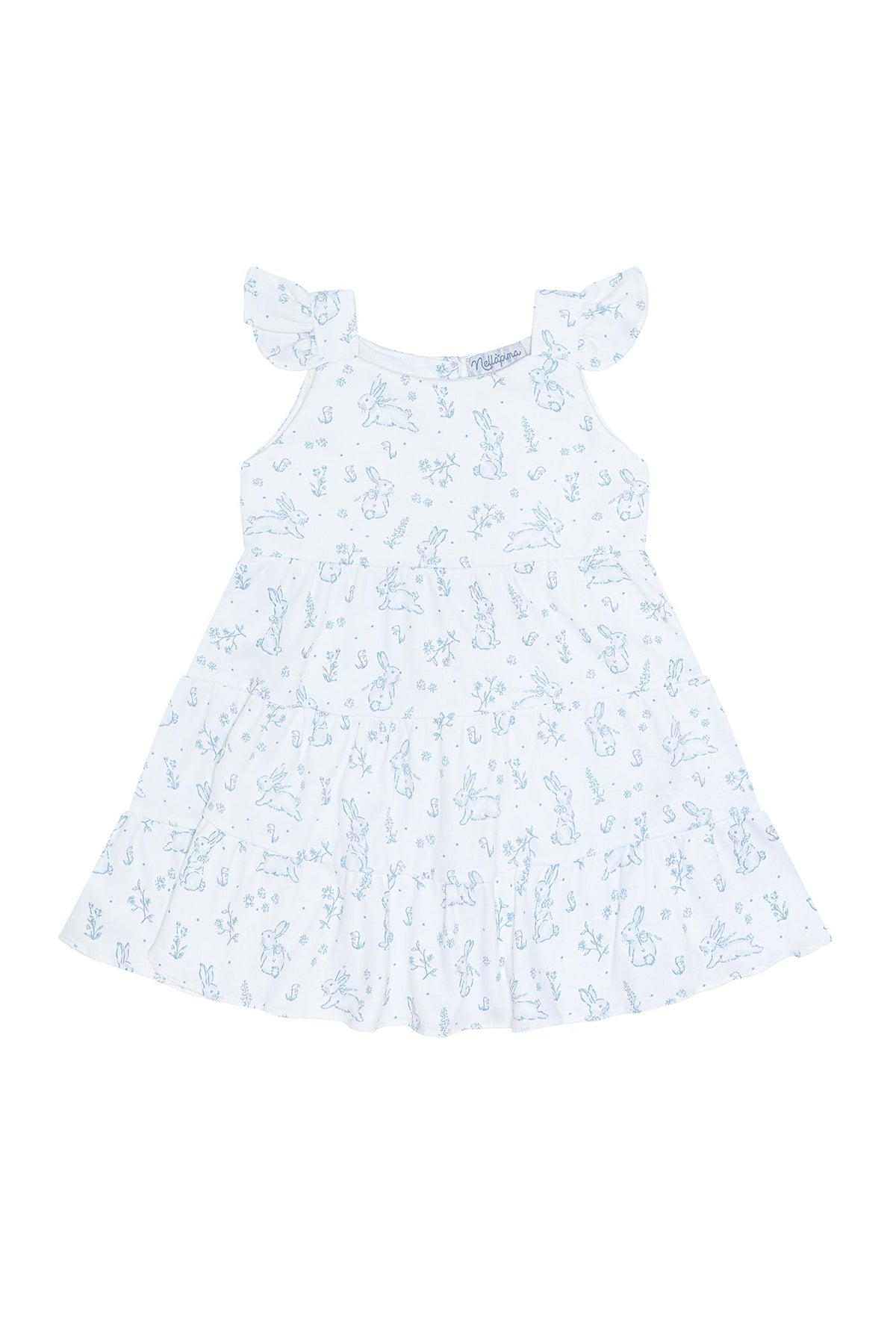 Bunny Toile Ruffle Dress