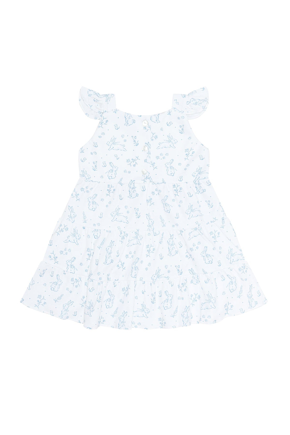 Bunny Toile Ruffle Dress