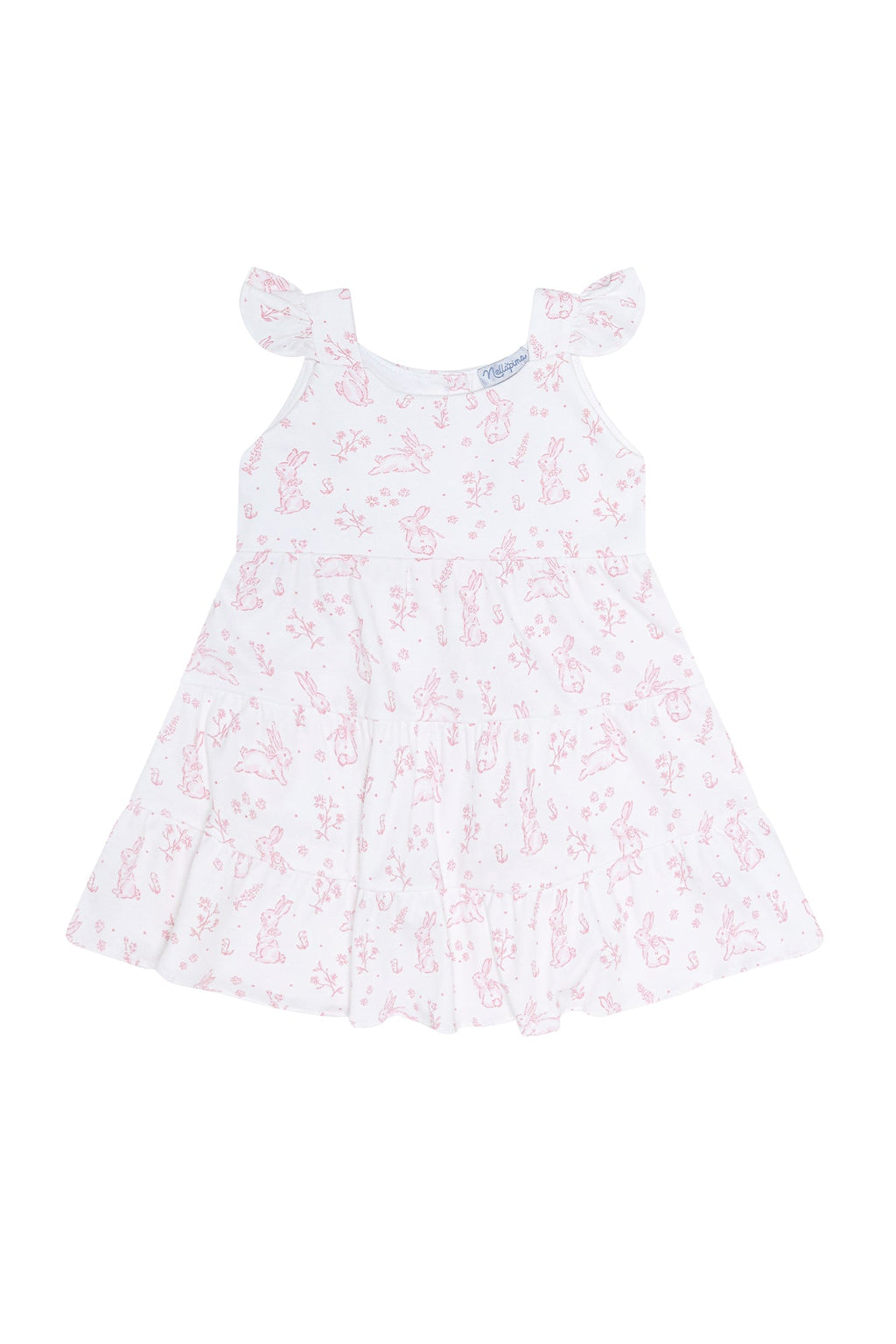 Bunny Toile Ruffle Dress
