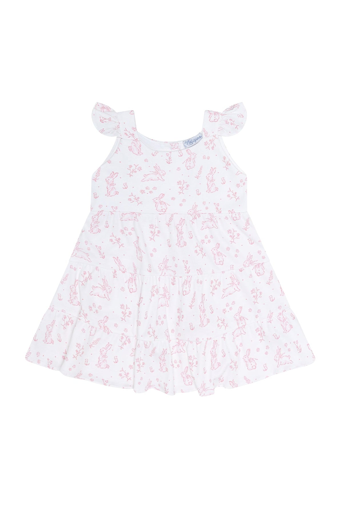 Bunny Toile Ruffle Dress