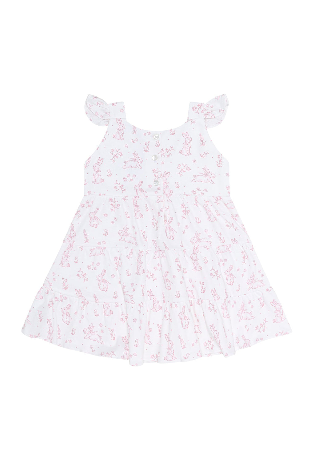 Bunny Toile Ruffle Dress