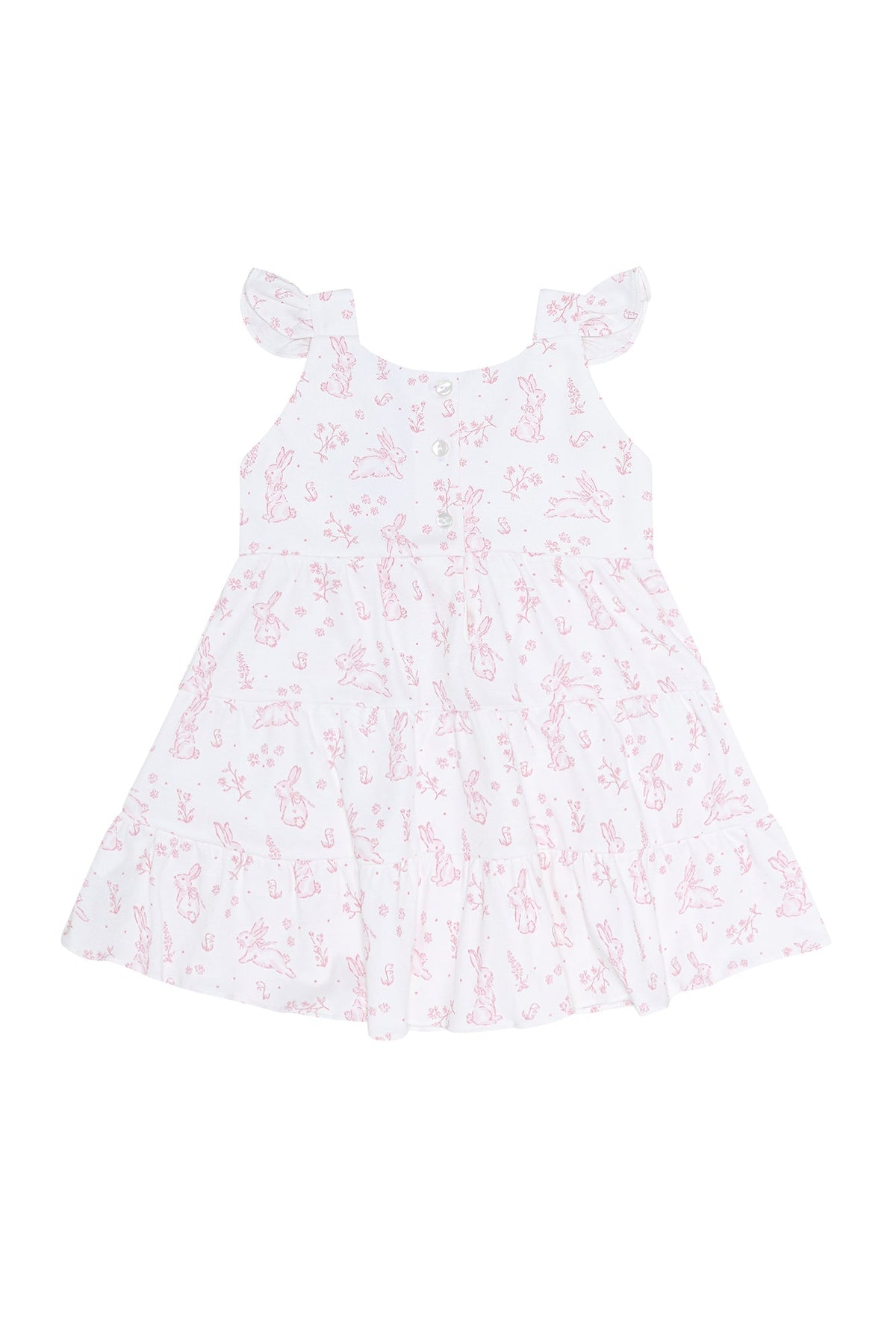 Bunny Toile Ruffle Dress