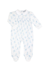 Puppy Love Print Smocked Footie