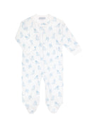 Puppy Love Print Zipper Footie