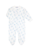 Puppy Love Print Zipper Footie