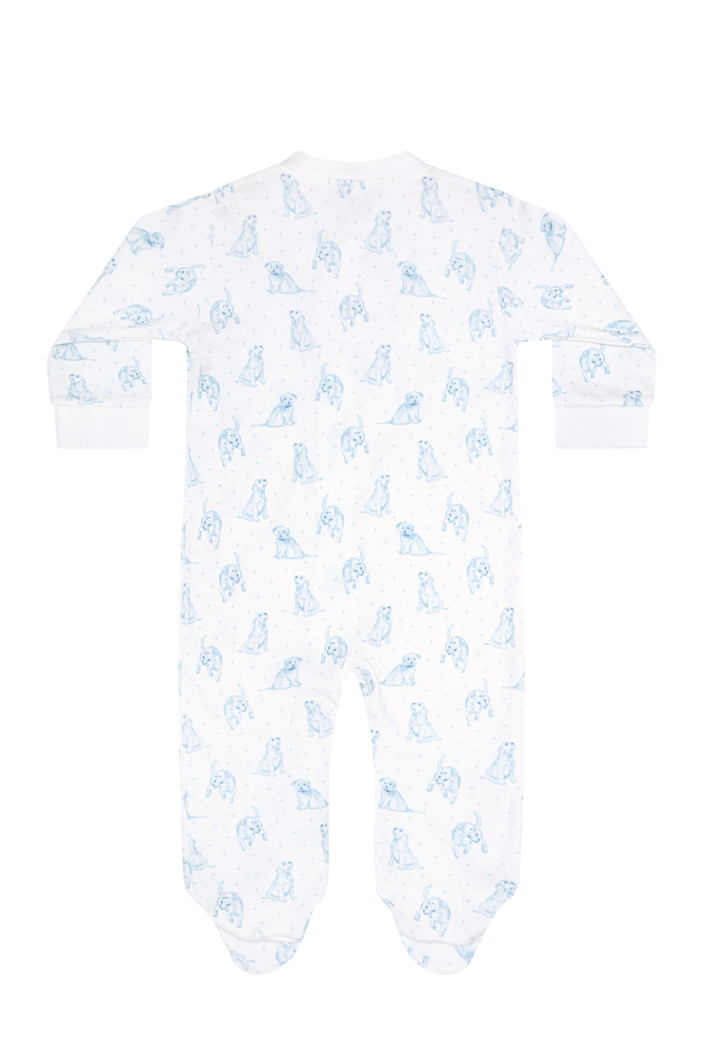 Puppy Love Print Zipper Footie