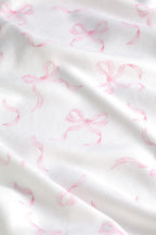 Charming Bows Print Blanket