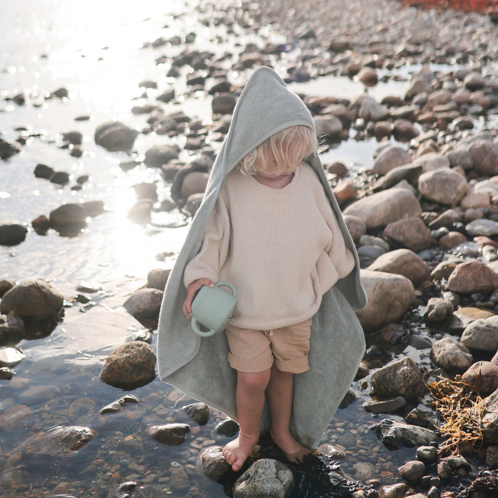 Organic Cotton Baby Hooded Towel - Mushie