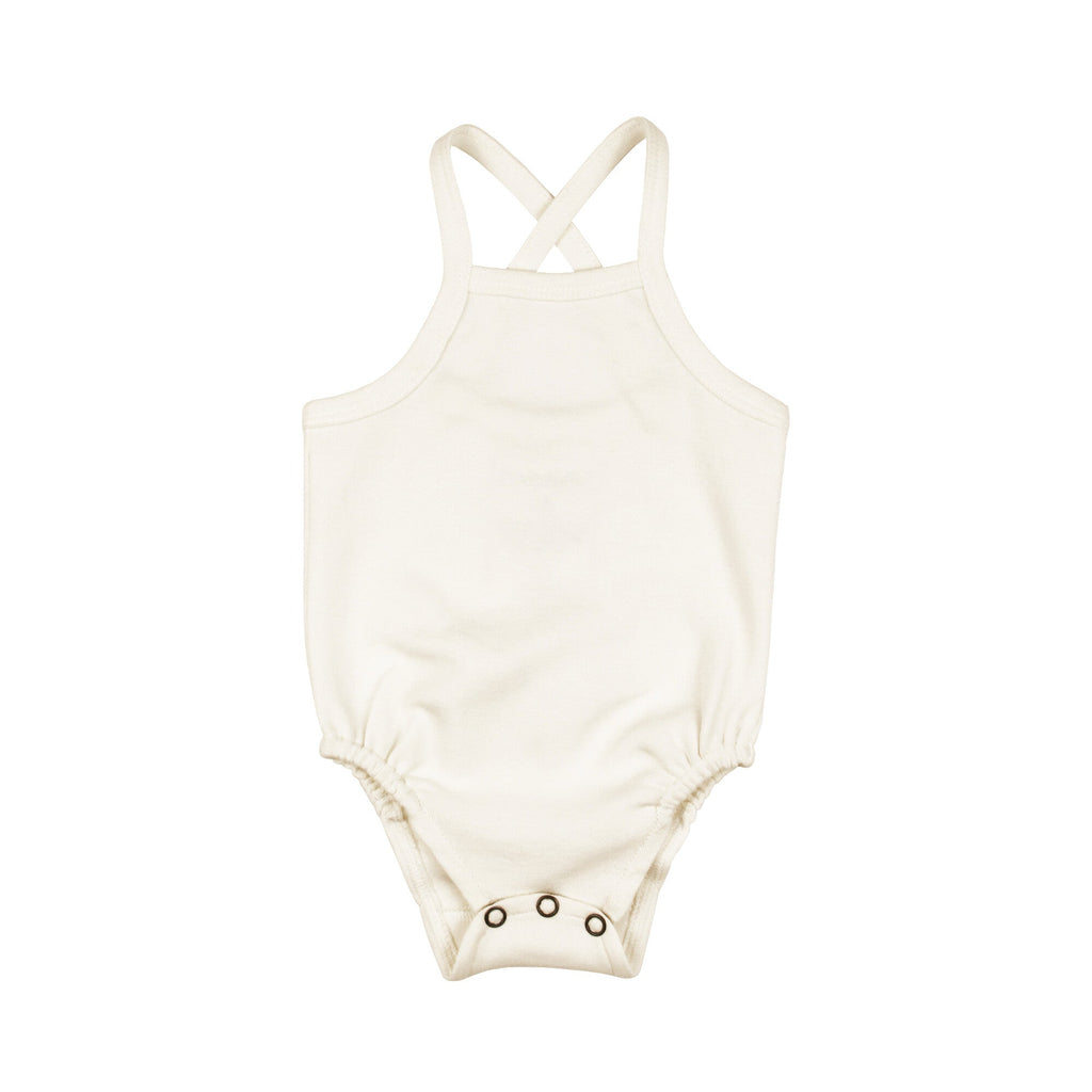Buttercream | Organic Criss-Cross Bodysuit