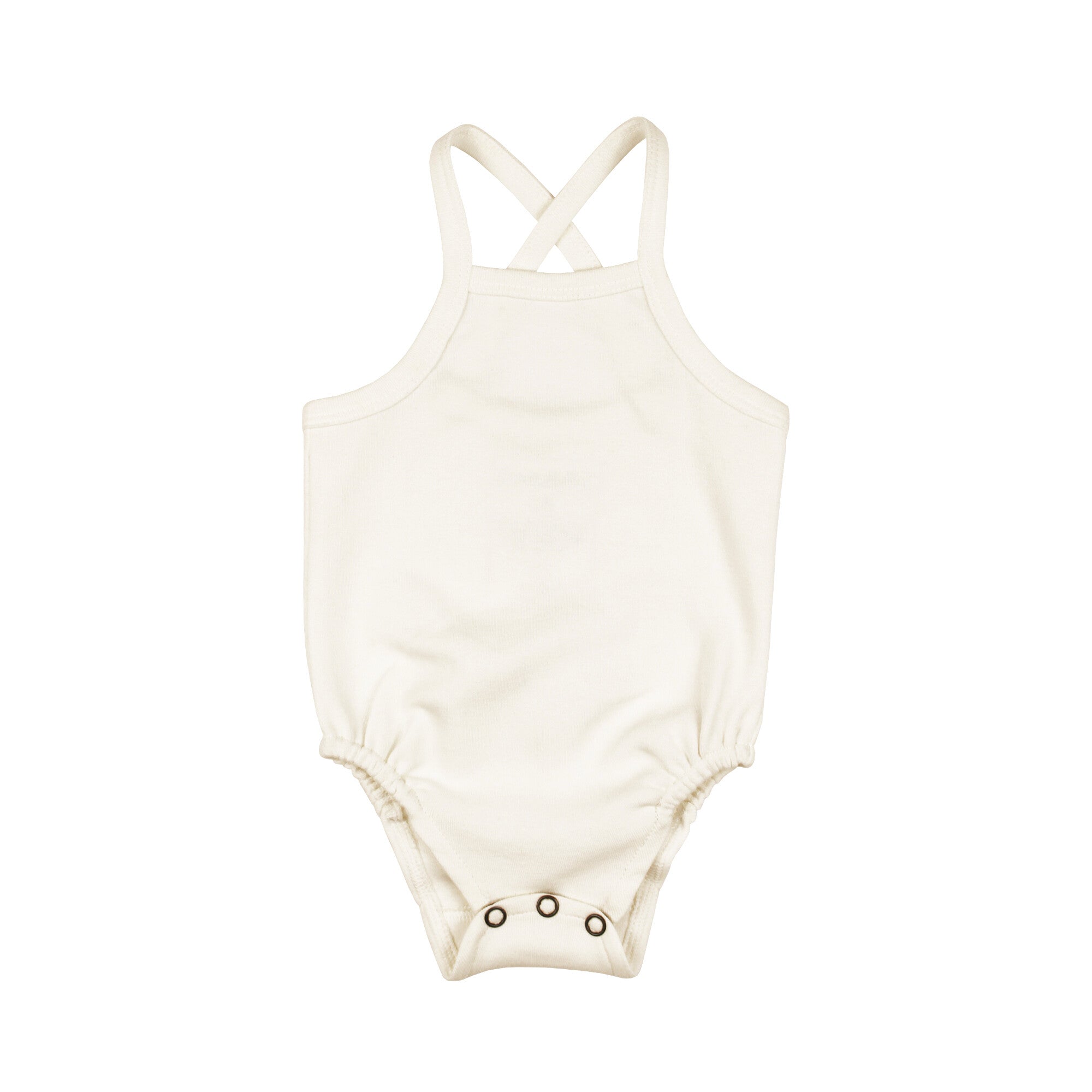 Buttercream | Organic Criss-Cross Bodysuit