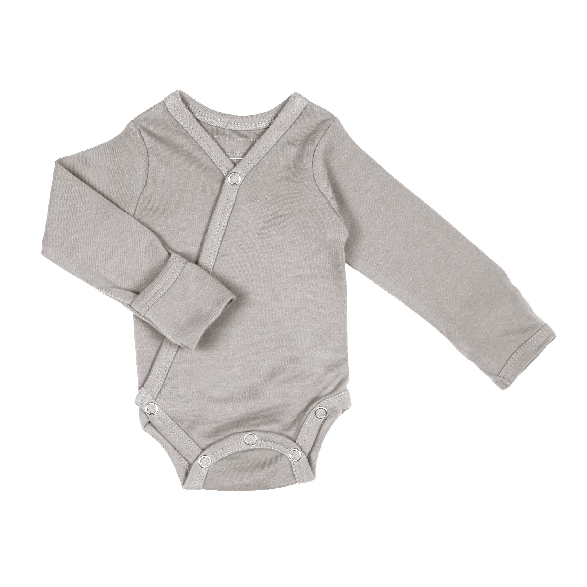 Light Gray | Organic Kimono Bodysuit