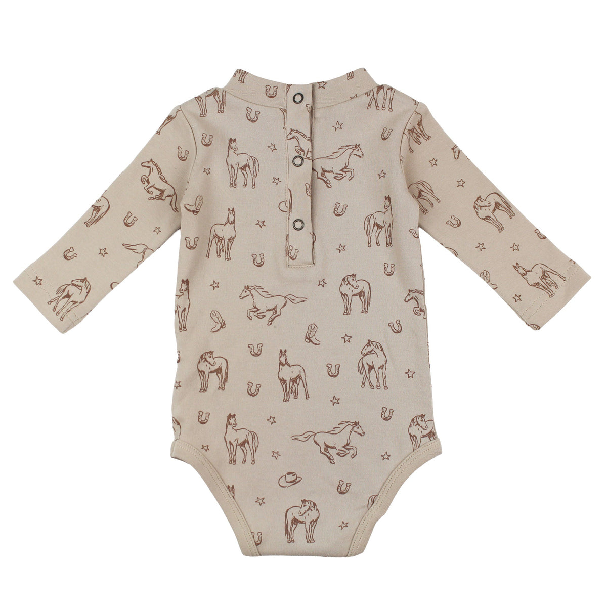 Mini Buckaroo | Organic Mock-Neck Bodysuit