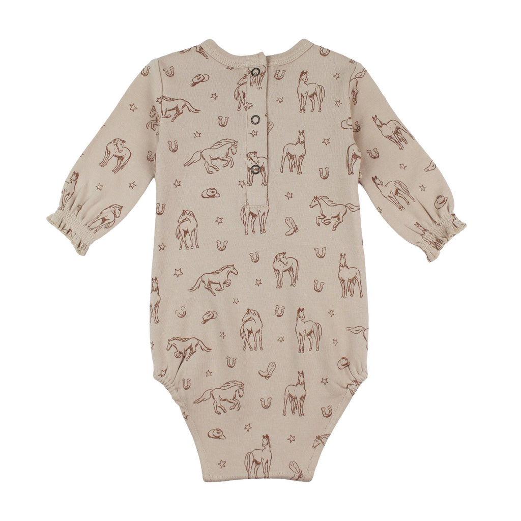 Organic Smocked Chest Bodysuit