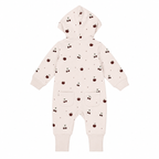 Organic Hooded Zipper Romper