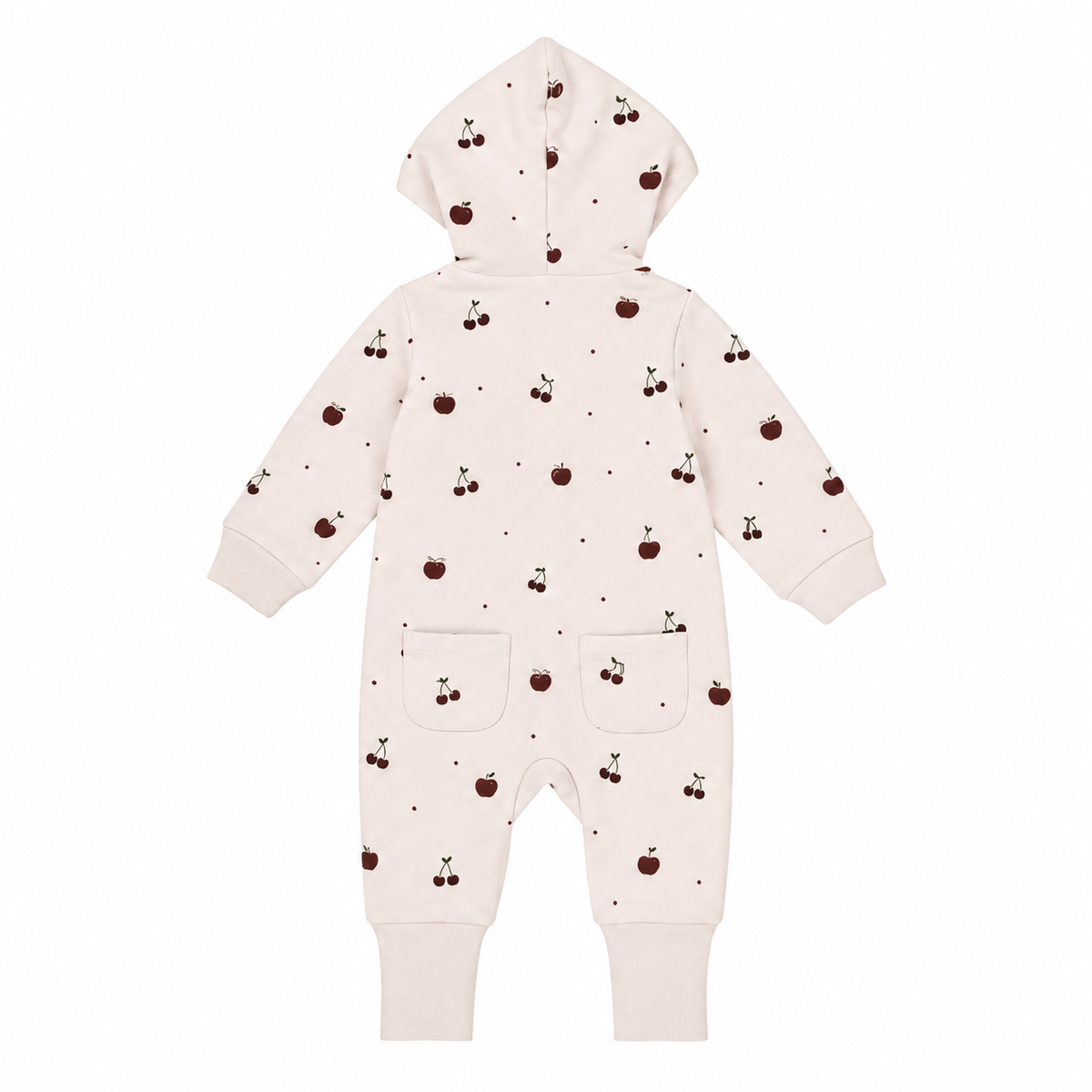 Organic Hooded Zipper Romper