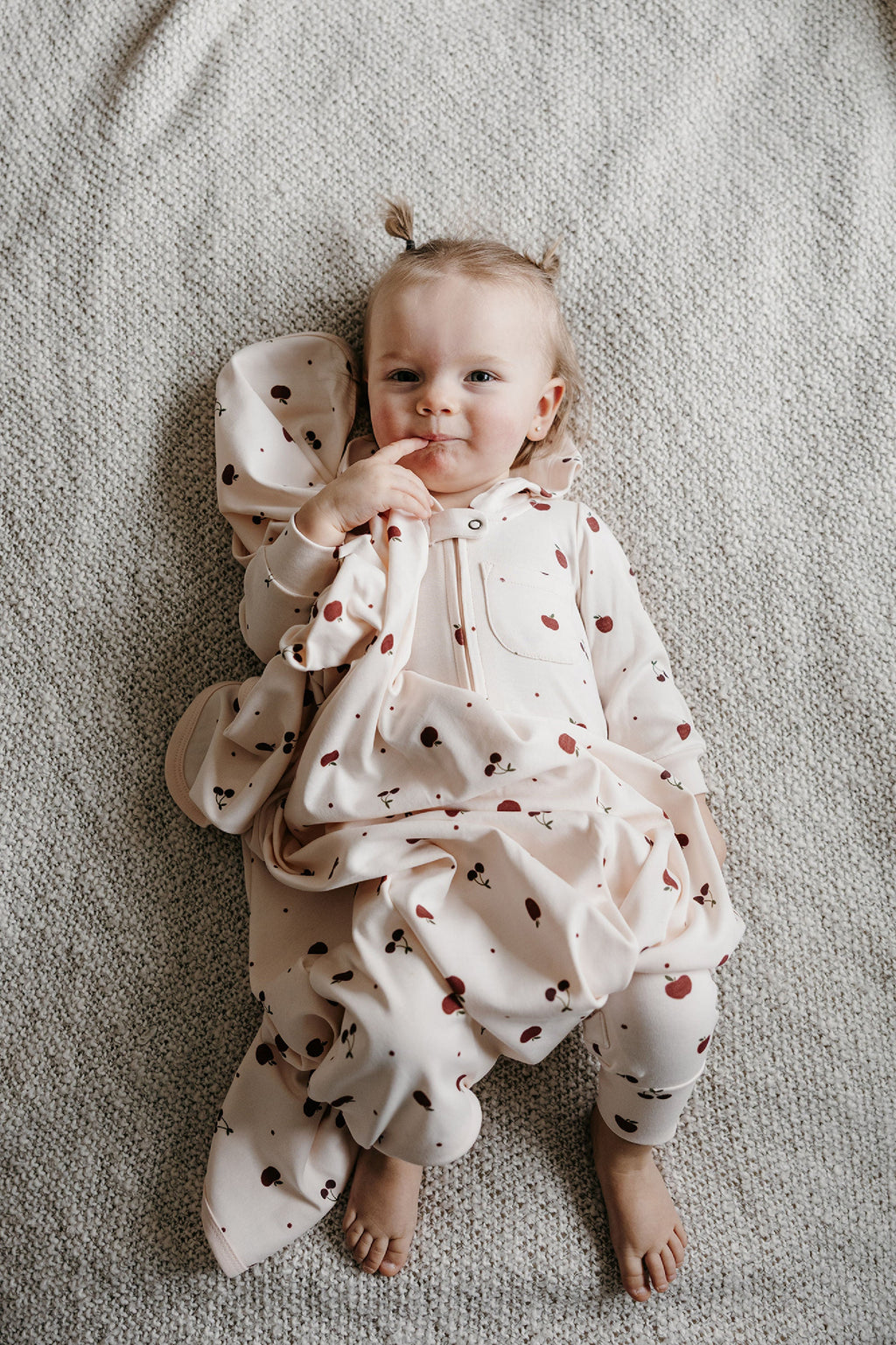 Organic Hooded Zipper Romper