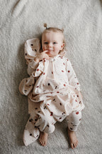 Organic Hooded Zipper Romper