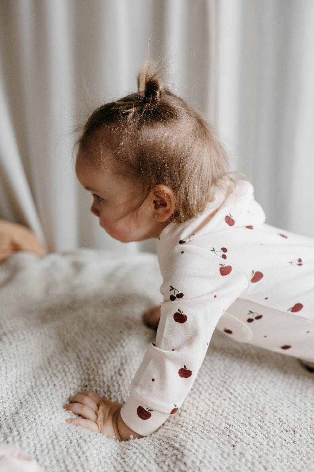 Organic Hooded Zipper Romper