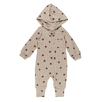 Organic Hooded Zipper Romper