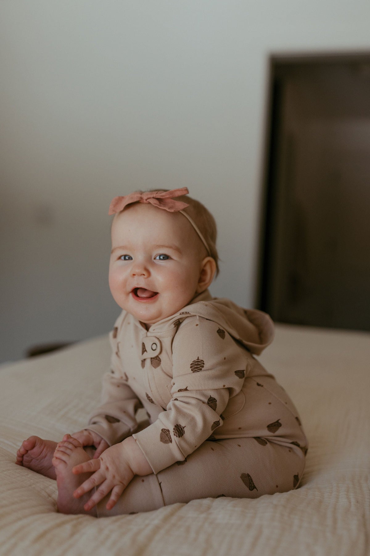Organic Hooded Zipper Romper