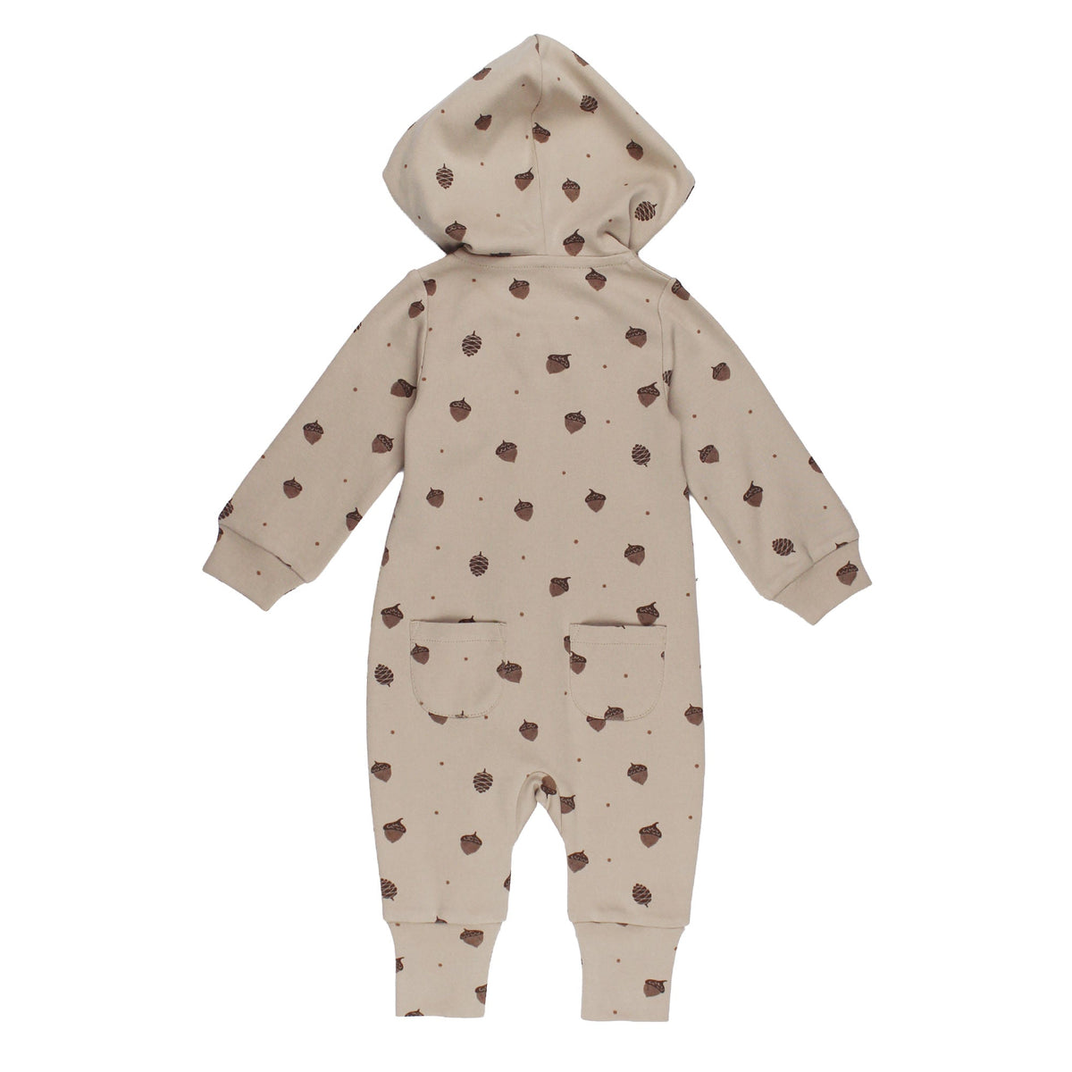 Organic Hooded Zipper Romper