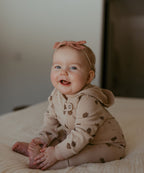 Organic Hooded Zipper Romper