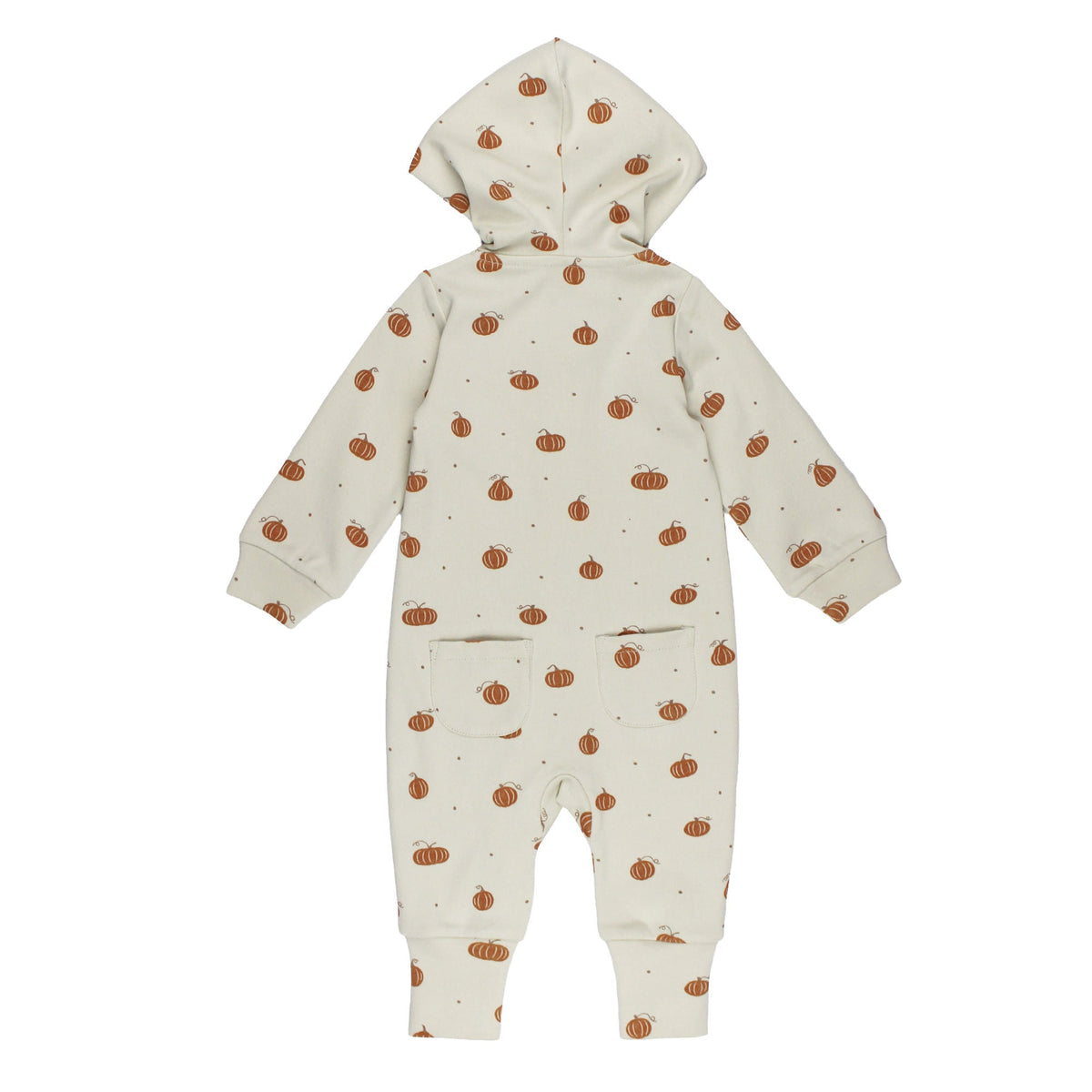 Organic Hooded Zipper Romper