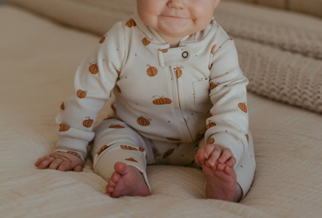 Organic Hooded Zipper Romper
