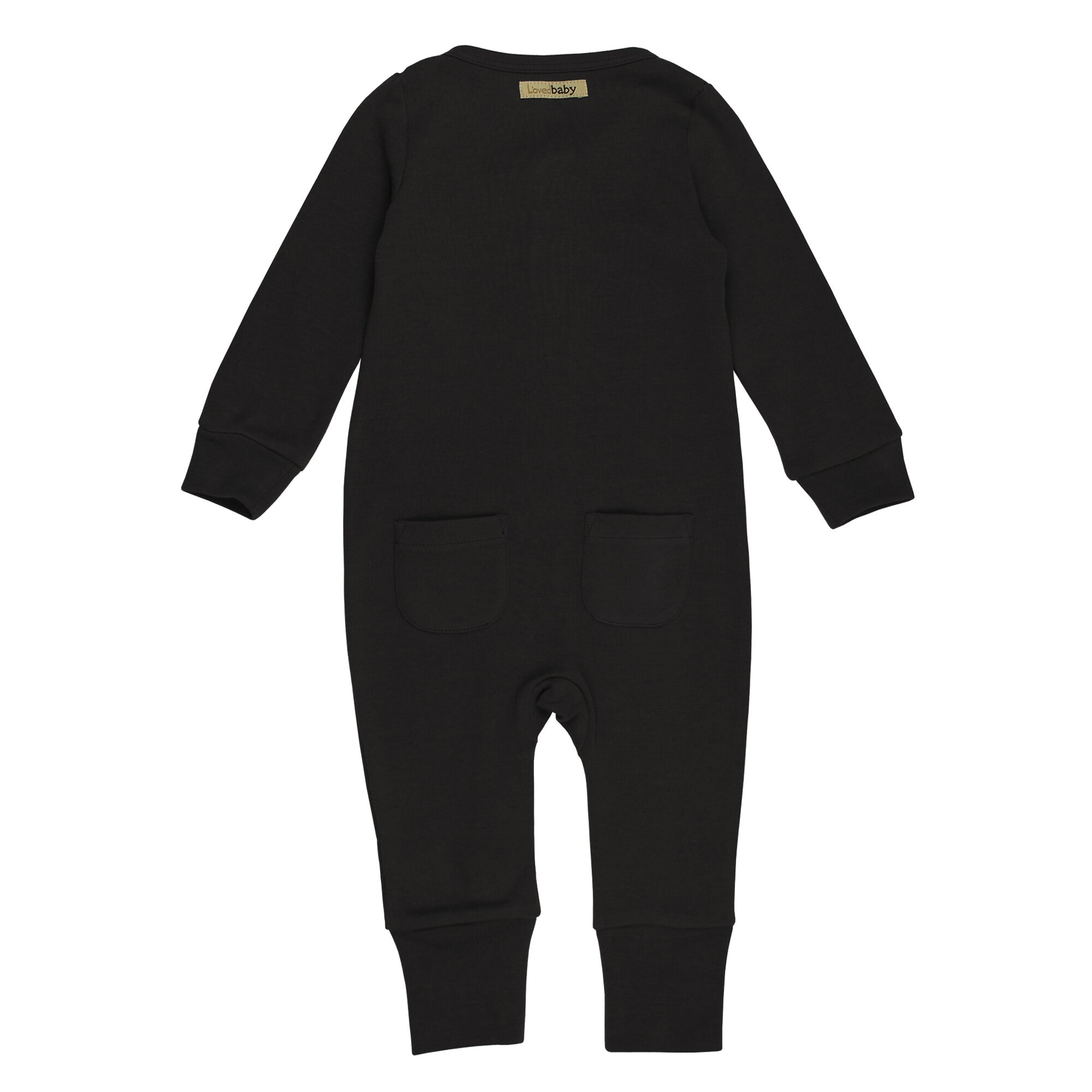 Black | Organic Zipper Romper