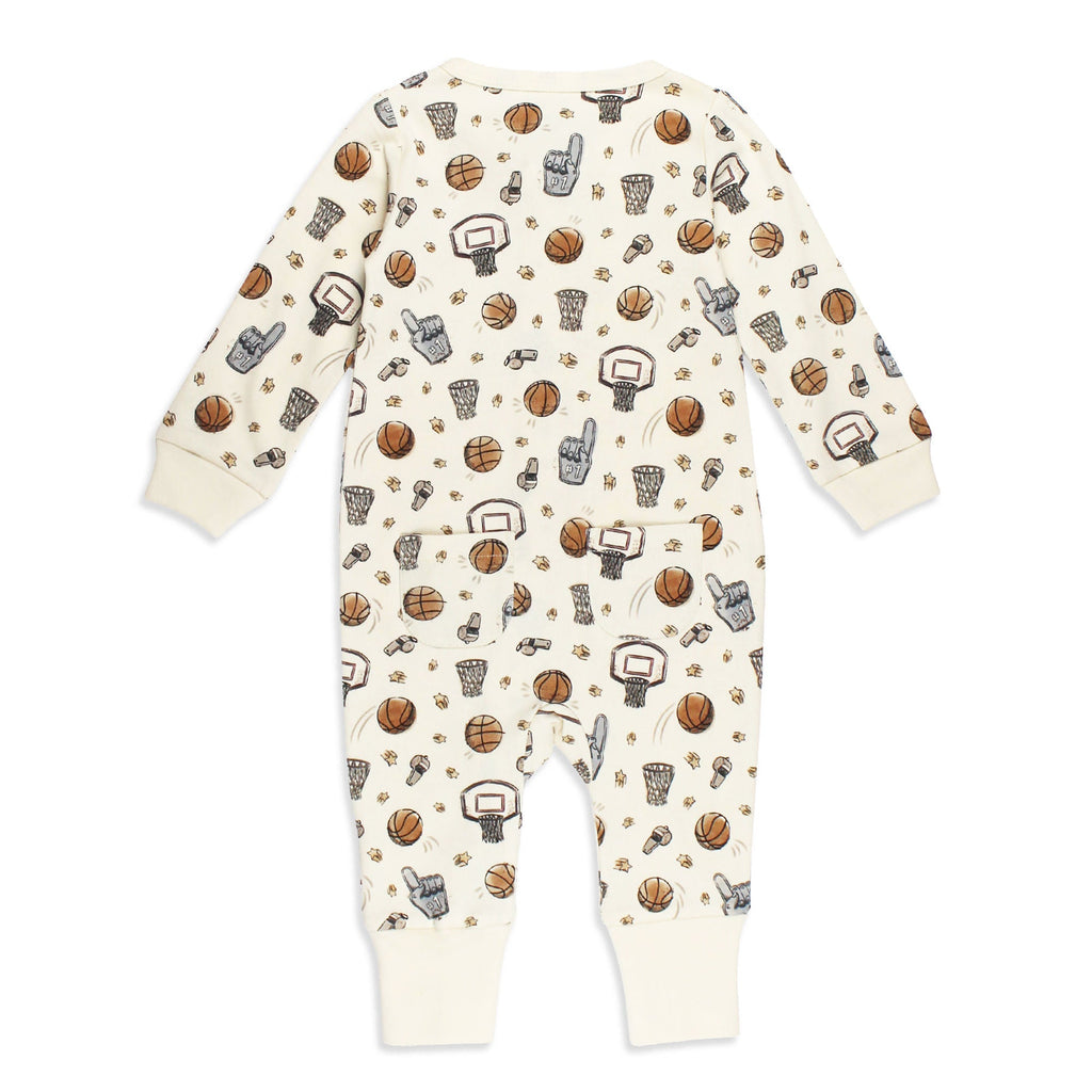 Organic Zipper Romper