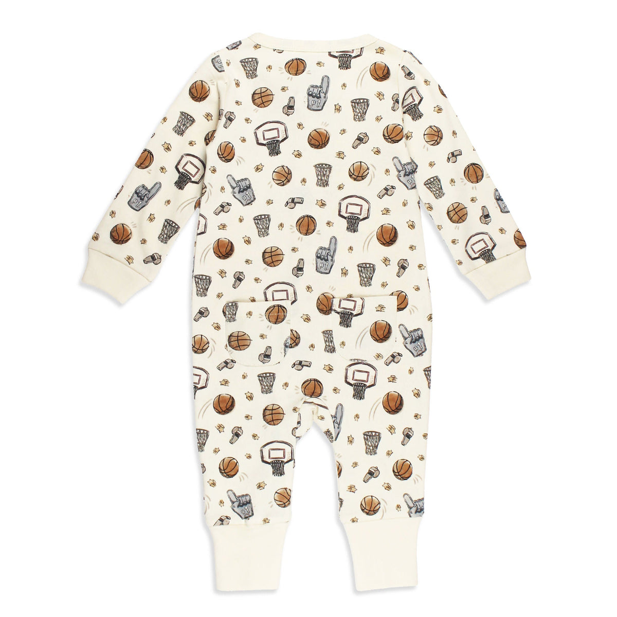 Organic Zipper Romper