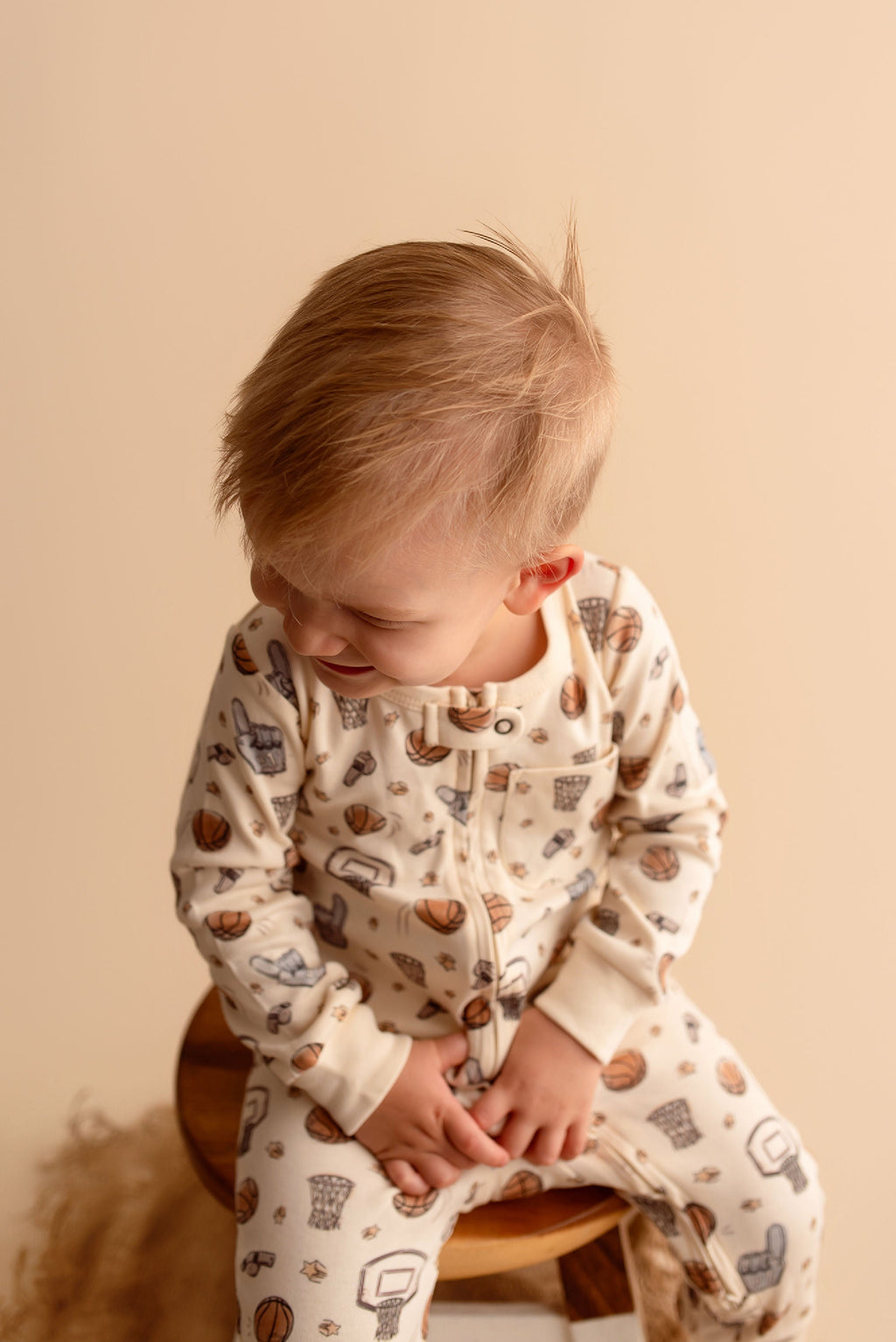 Organic Zipper Romper