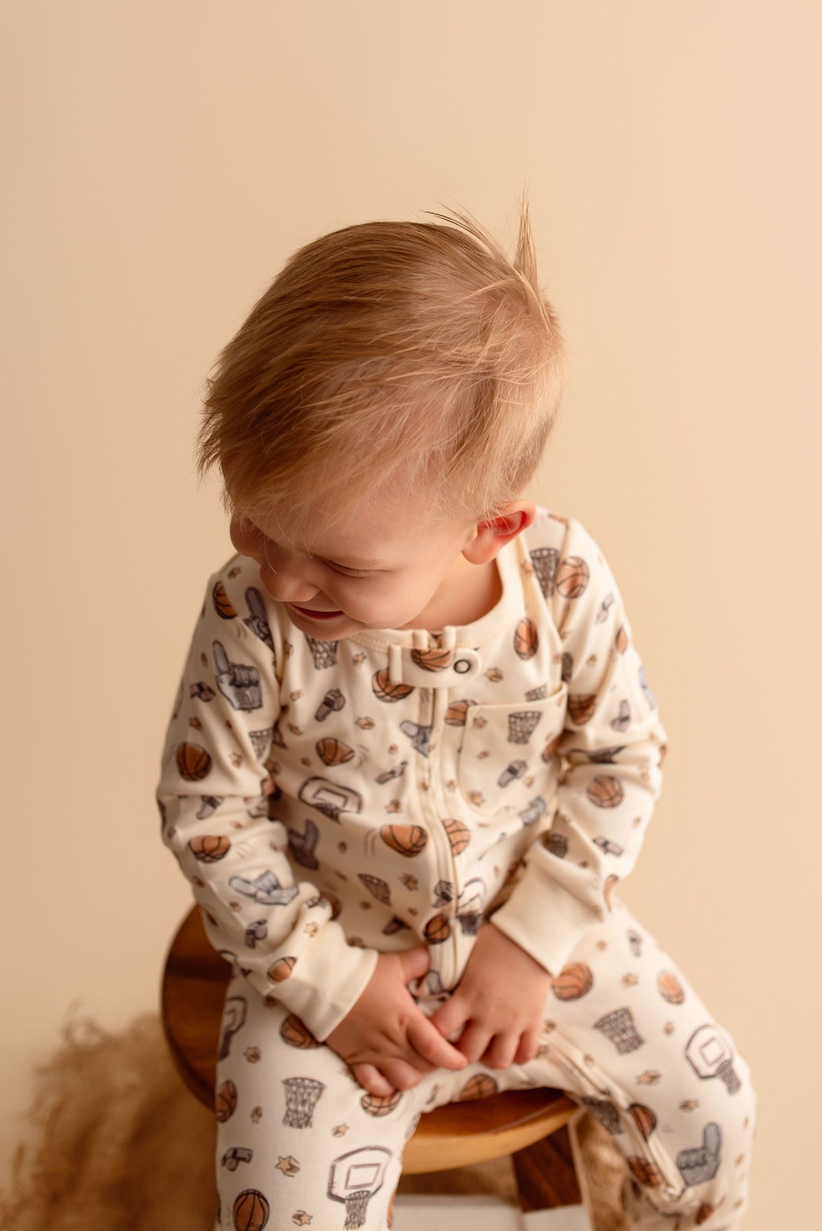 Organic Zipper Romper