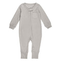 Light Gray | Organic Zipper Romper
