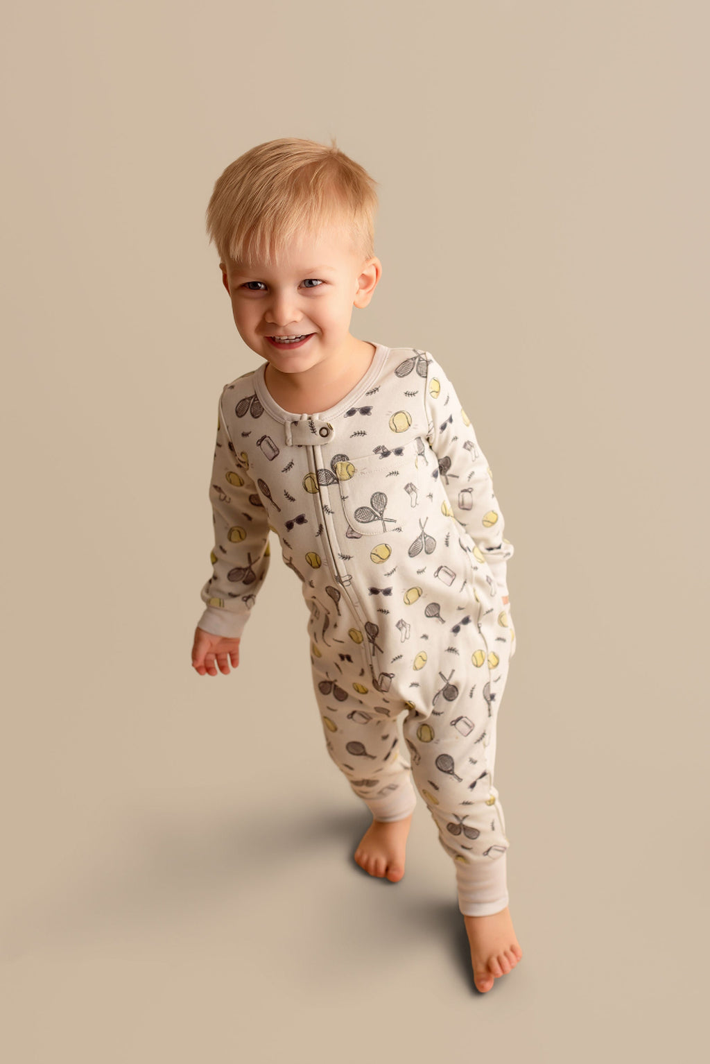 Organic Zipper Romper